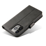 ETUI PORTFEL Z KLAPKĄ PODSTAWKĄ DO IPHONE 15 PRO MAX MAGNET CASE - CZARNE