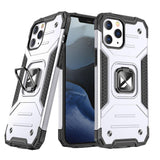 WOZINSKY RING ARMOR ETUI IPHONE 14 PRO PANCERNY POKROWIEC UCHWYT MAGNETYCZNY RING SREBRNE