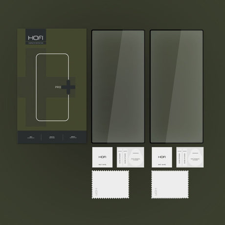 SZKŁO HARTOWANE HOFI GLASS PRO+ 2-PACK SAMSUNG GALAXY S24 ULTRA CZARNA RAMKA