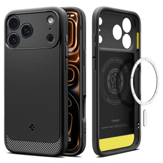 ETUI SPIGEN RUGGED ARMOR MAG MAGSAFE IPHONE 17 PRO MAX CZARNE